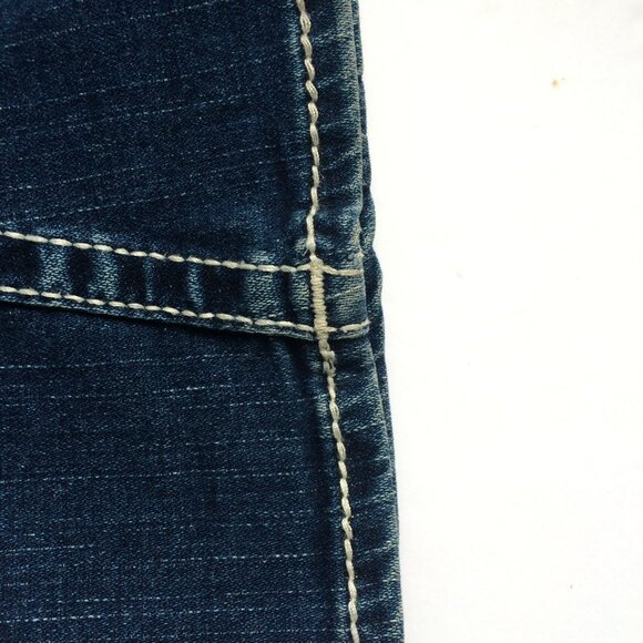 True Religion Joey Rainbow Girls Youth Jeans Sz 14 Violet Boot Twisted Seams - Picture 11 of 11